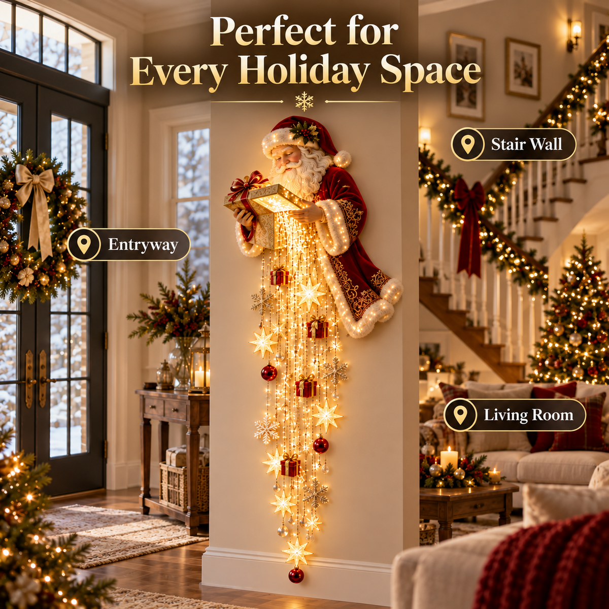 ✨ Last Day – 60% OFF!🎅 Santa’s Magical Gift Starfall Cascade™
