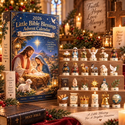 2026 Little Bible Blessings Advent Calendar ✝️ – 24 Days of Faith-Filled Surprises
