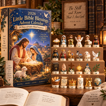 2026 Little Bible Blessings Advent Calendar ✝️ – 24 Days of Faith-Filled Surprises