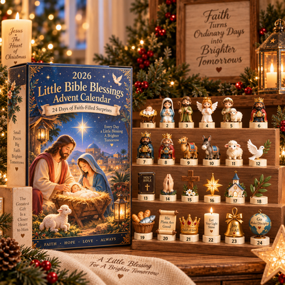 2026 Little Bible Blessings Advent Calendar ✝️ – 24 Days of Faith-Filled Surprises