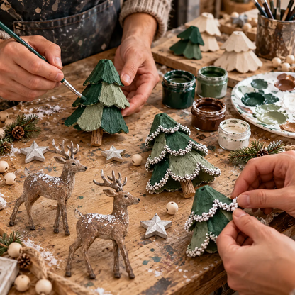 ✨🎄Lighted Woodland Christmas Garland