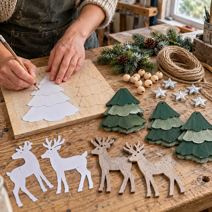 ✨🎄Lighted Woodland Christmas Garland