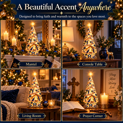 🔥Last Day 50% OFF-✨✝️ Bethlehem Nativity Light-Up Christmas Tree