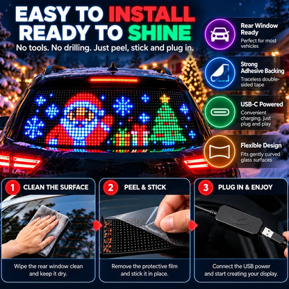 ✨ Last Day – 60% OFF!🎄 Smart LED Pixel Car Display