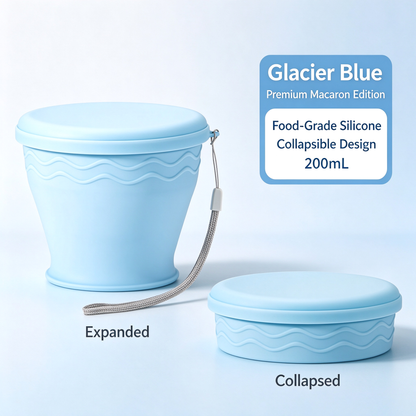 Upgraded Macaron-Style Collapsible Silicone Cup