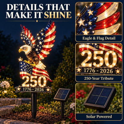 ✨ Last Day – 60% OFF!🇺🇸 🦅America 250 Eagle Solar Yard Light| 1776–2026