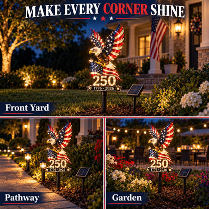 ✨ Last Day – 60% OFF!🇺🇸 🦅America 250 Eagle Solar Yard Light| 1776–2026