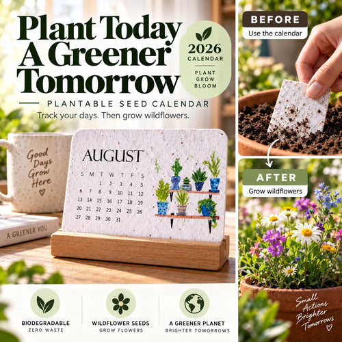 🌱 2027 Plantable Seed Calendar – Grow Flowers, Herbs & New Memories Month by Month