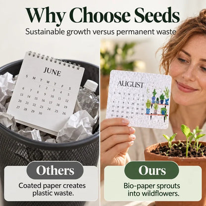 🌱 2027 Plantable Seed Calendar – Grow Flowers, Herbs & New Memories Month by Month