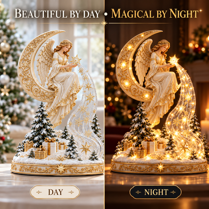 ✨ Angel’s Cascade of Stars™ – Lighted Christmas Tabletop Decoration