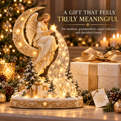 ✨ Angel’s Cascade of Stars™ – Lighted Christmas Tabletop Decoration