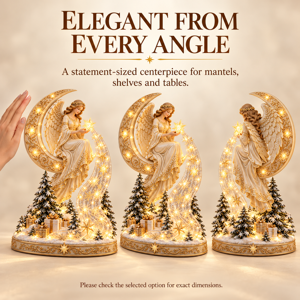 ✨ Angel’s Cascade of Stars™ – Lighted Christmas Tabletop Decoration