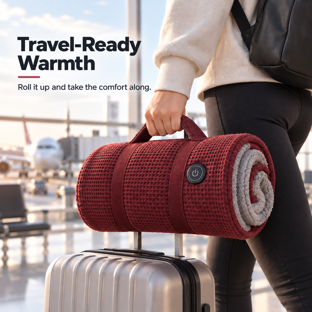🔥 Wearable Heated Blanket – Stay Warm, Keep Your Hands Free