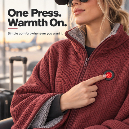 🔥 Wearable Heated Blanket – Stay Warm, Keep Your Hands Free