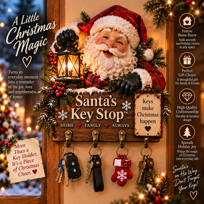 ✨Last Day 49% OFF✨Welcome Key Holder™– Lighted Christmas Entryway Wall Decor