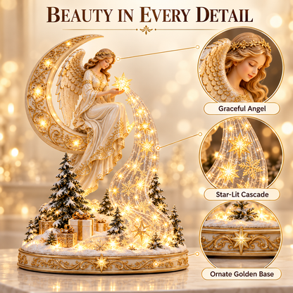 ✨ Angel’s Cascade of Stars™ – Lighted Christmas Tabletop Decoration