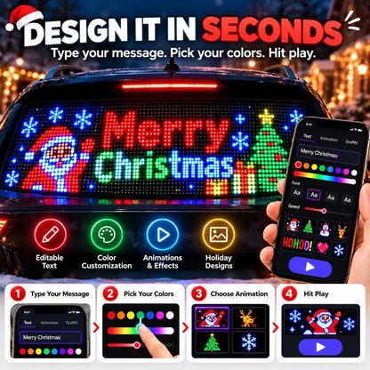 ✨ Last Day – 60% OFF!🎄 Smart LED Pixel Car Display