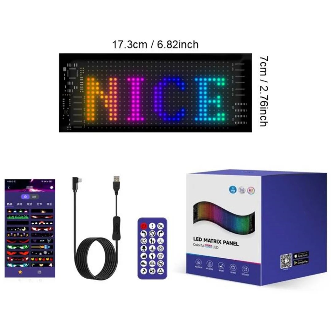 ✨ Last Day – 60% OFF!🎄 Smart LED Pixel Car Display
