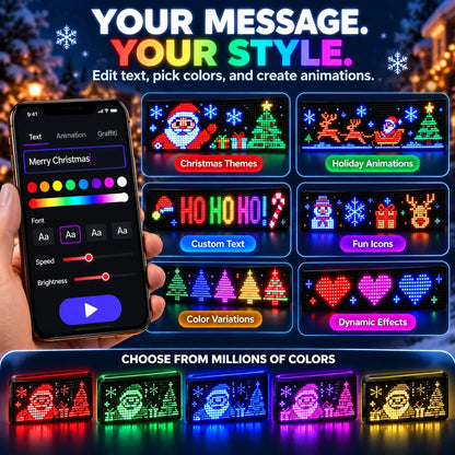 ✨ Last Day – 60% OFF!🎄 Smart LED Pixel Car Display