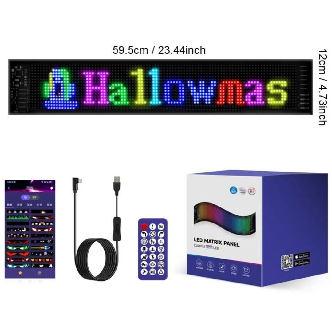 ✨ Last Day – 60% OFF!🎄 Smart LED Pixel Car Display